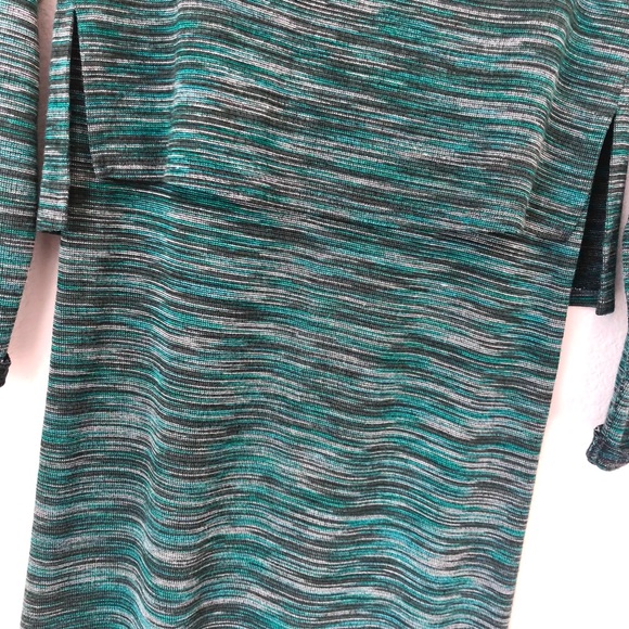 \Topshop\• Green Striped Sweater Dress - Picture 5 of 14